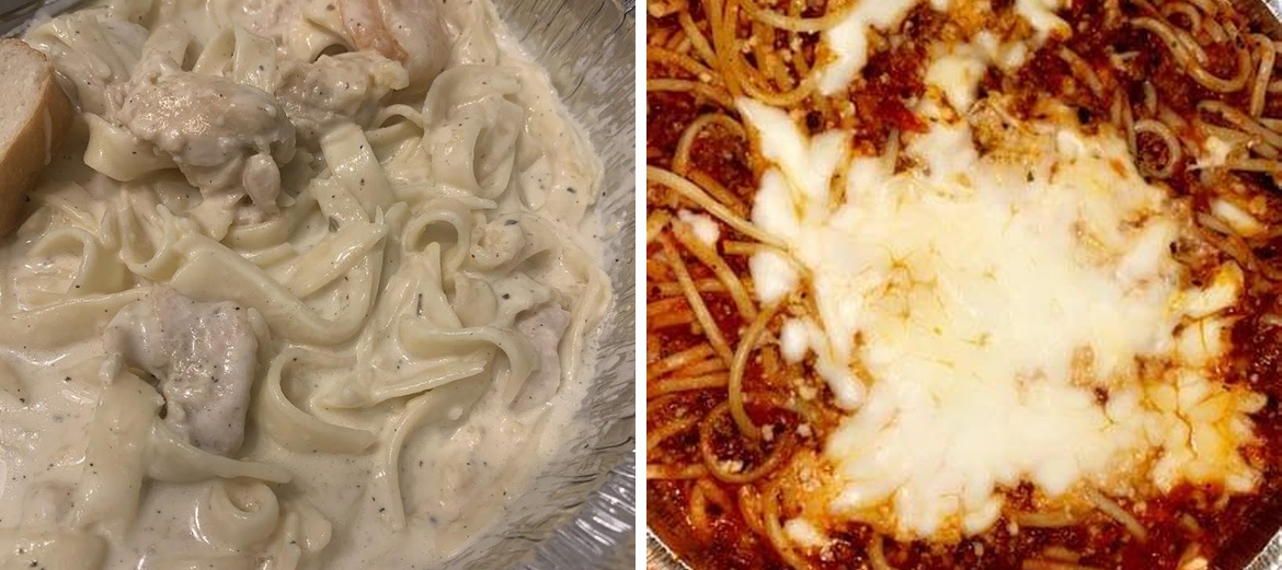 The Pasta House Food Truck Menu